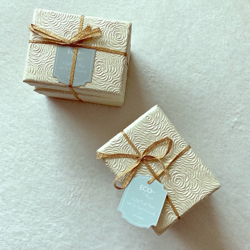 Cream gift boxes - New in packaging